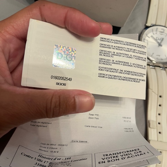 Men’s watch D&G time certificate of authenticity - Picture 4 of 9